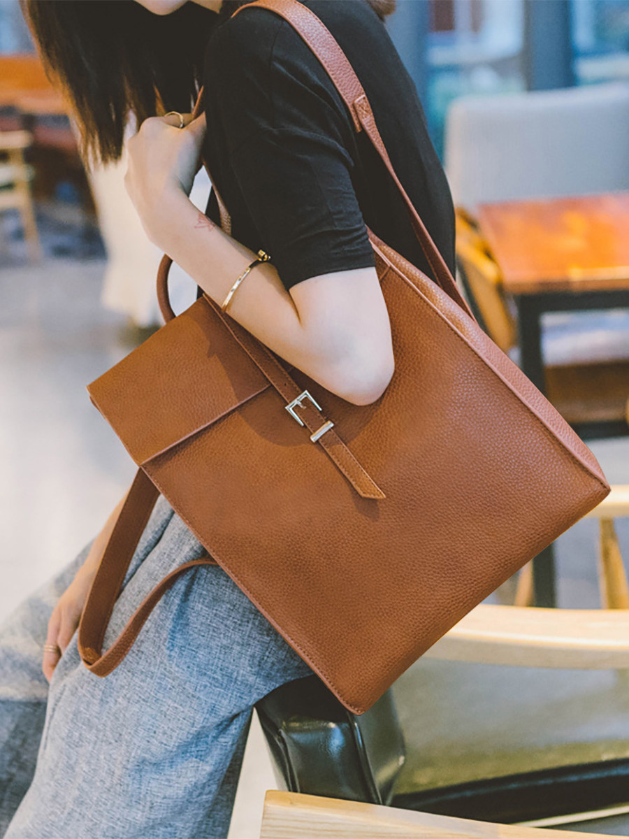 Leather Work Backpack - Mochila de Cuero Genuino de Primera