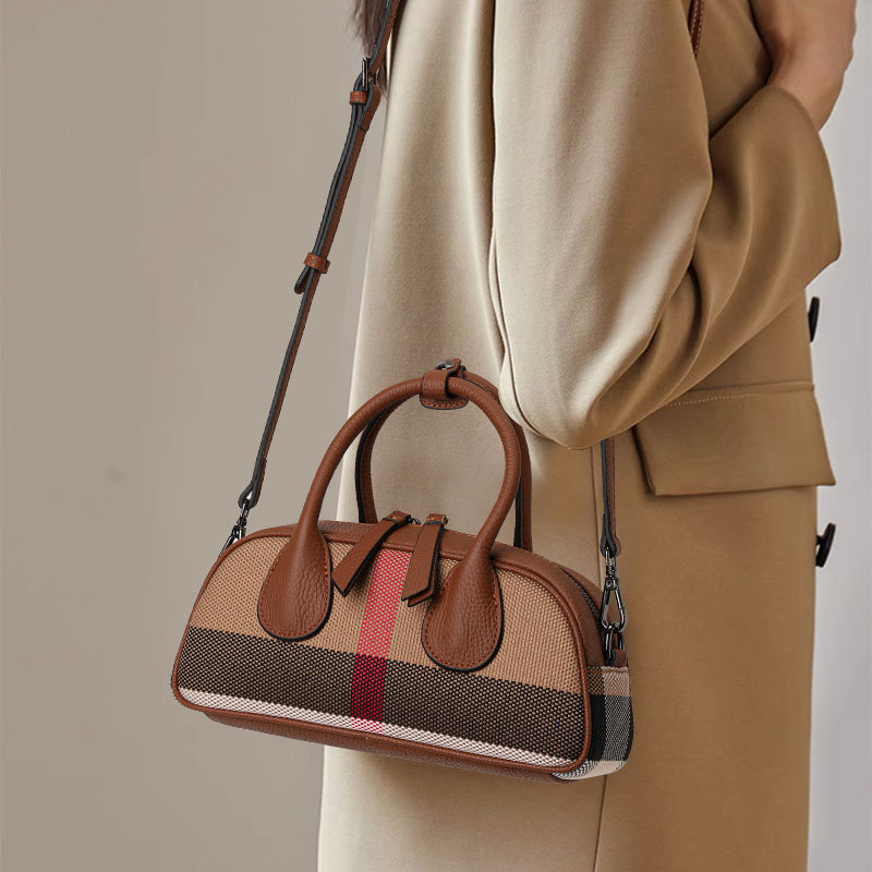 Leatherwork Patterns Free - Bolso de Lona y Cuero para