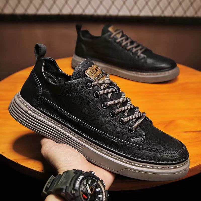 Leatherworking Leveling - Zapatos casuales de cuero 2025 Primavera