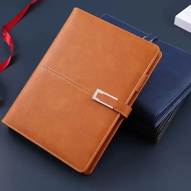 Leather Work Notebook - Cuaderno de tapa dura A5 de