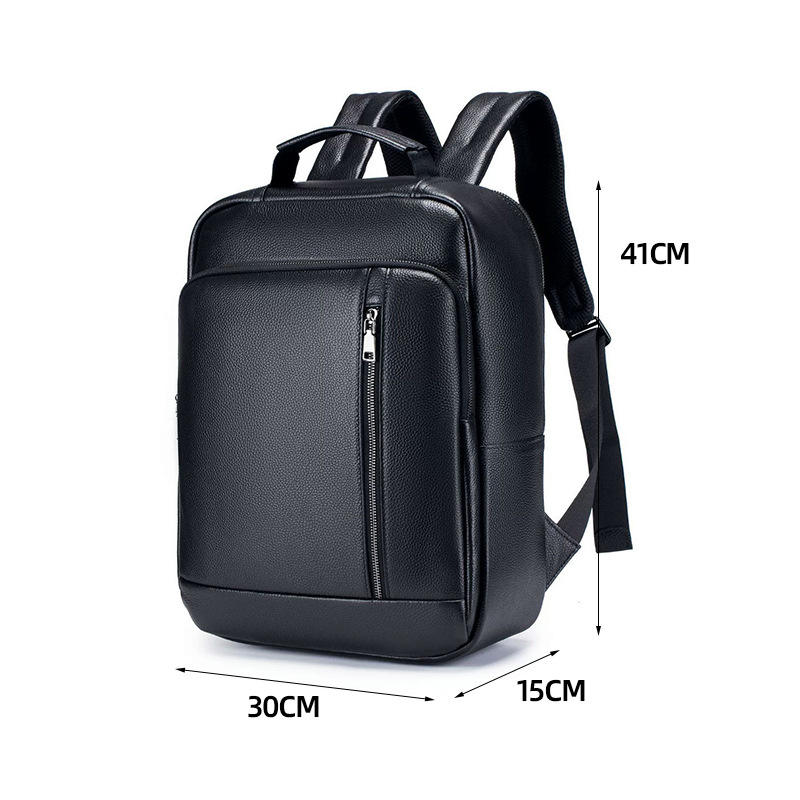 Mochila de Cuero Genuino Negro - Leatherwork Keychain reseña y precio