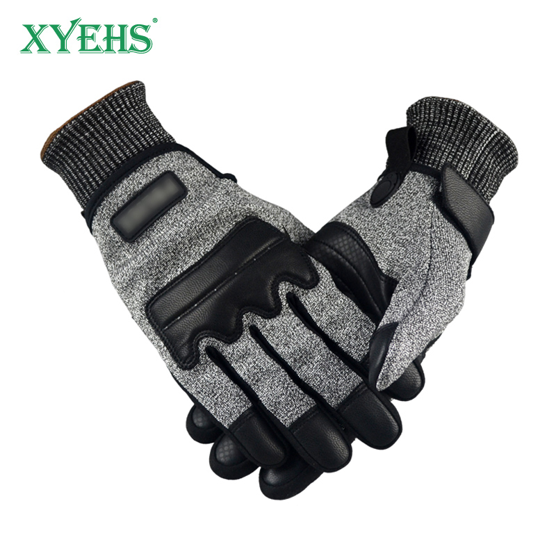 XYEHS Guantes tácticos anticor - Leatherworking Leveling reseña y precio