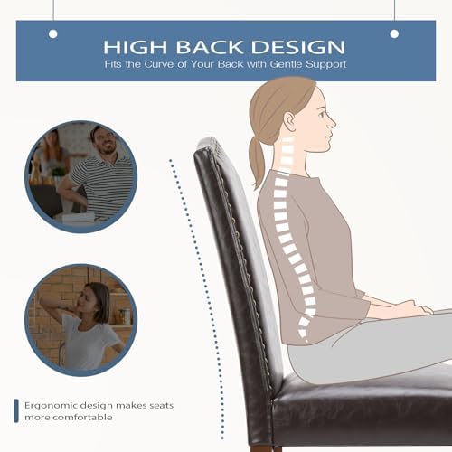 Juego de 4 Sillas de Comedor,  - Leatherwork Desk reseña y precio