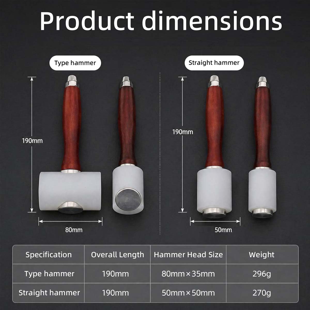Martillo de nailon para tallar - Leatherwork Hammer reseña y precio