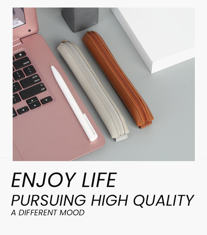 Portalápices de cuero Pu con c - Leather Work Notebook reseña y precio