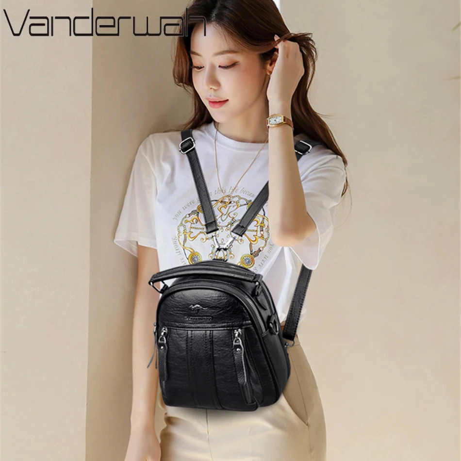 Mochilas de cuero 4 en 1, bols - Leather Work Backpack reseña y precio