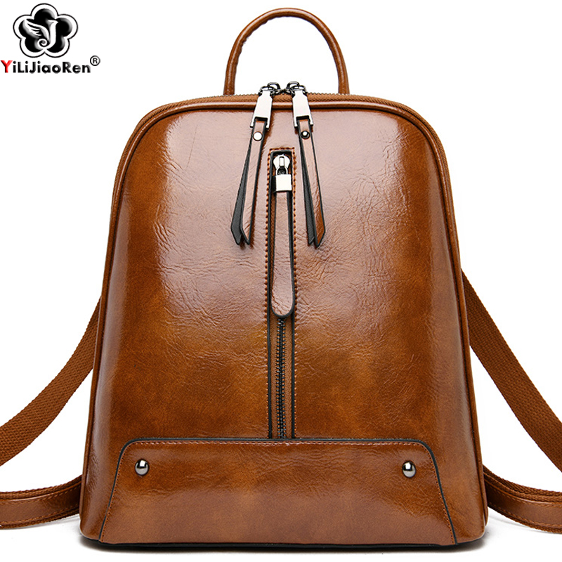 Mochila de cuero para mujer, b - Leather Work Backpack reseña y precio