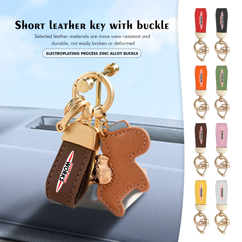 Llavero de Cuero para MINI, Ll - Leatherwork Keychain reseña y precio