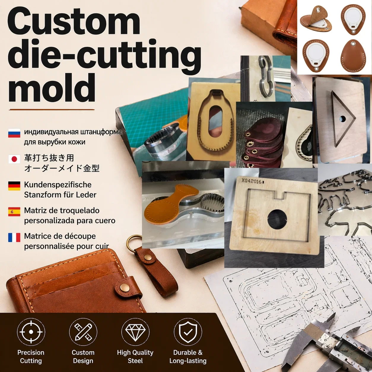 Troquel de corte de cuero pers - Leatherwork Projects reseña y precio