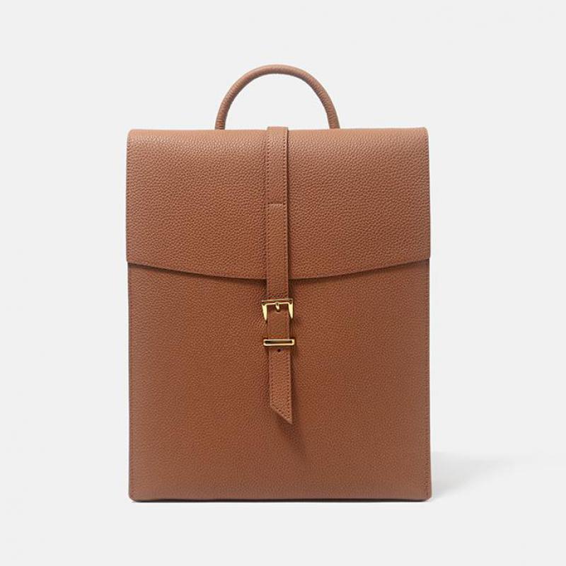 Mochila de Cuero Genuino de Pr - Leather Work Backpack reseña y precio