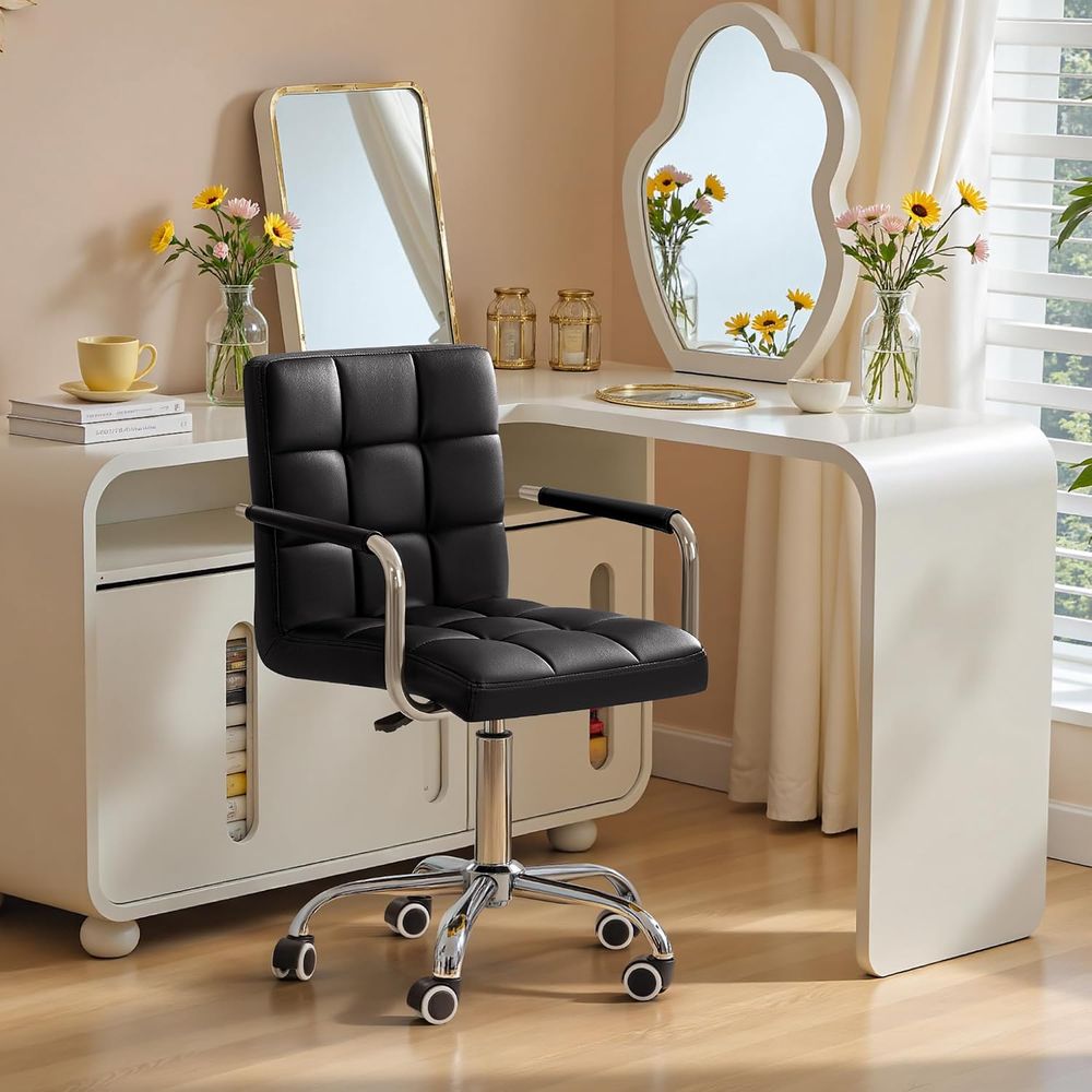 Silla de Oficina Giratoria Aco - Leatherwork Desk reseña y precio