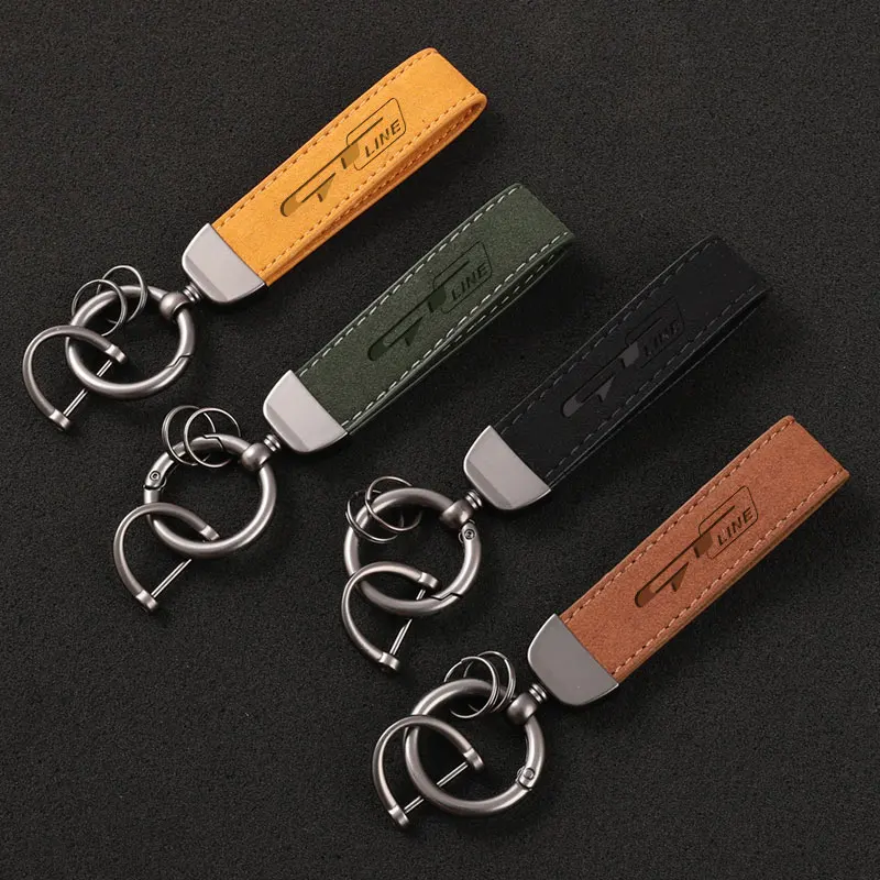 Llavero de Cuero Suede para Co - Leatherwork Keychain reseña y precio