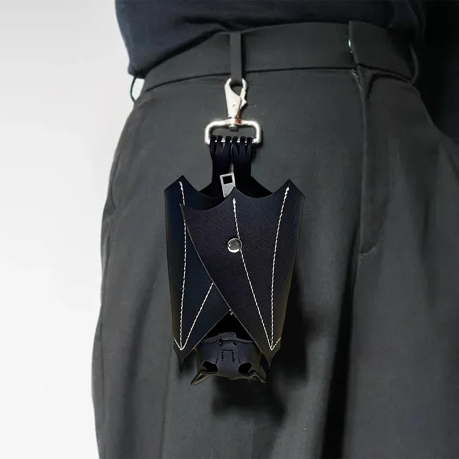 Monedero gótico de piel sintét - Leatherwork Keychain reseña y precio