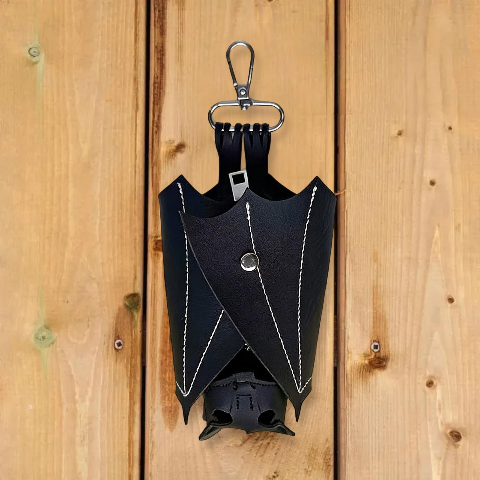 Monedero de piel sintética con - Leatherwork Keychain reseña y precio