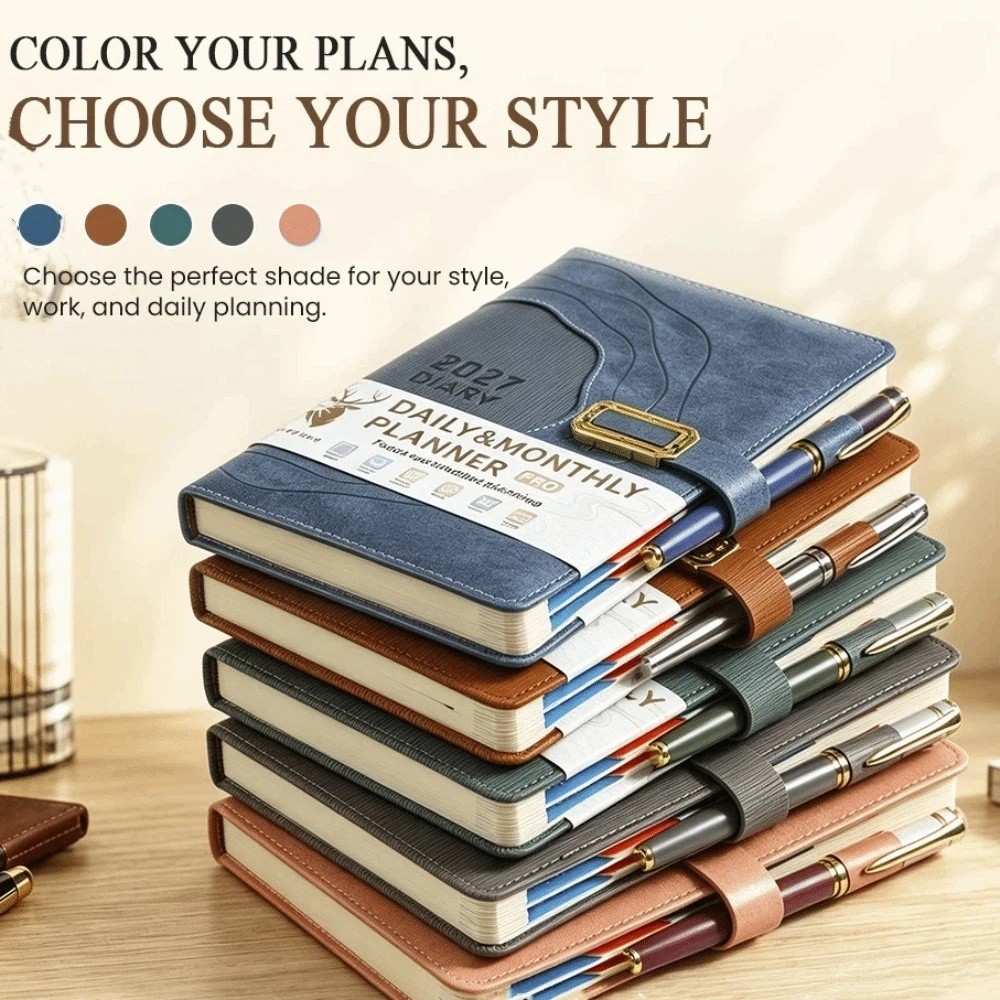 Agenda 2027 con Tapa Dura de C - Leather Work Notebook reseña y precio