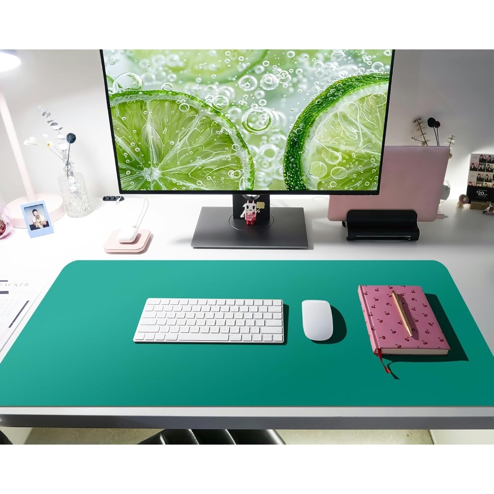 Protector de escritorio de cue - Leatherwork Desk reseña y precio